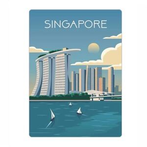 Singapore Souvenir Travel Magnet
